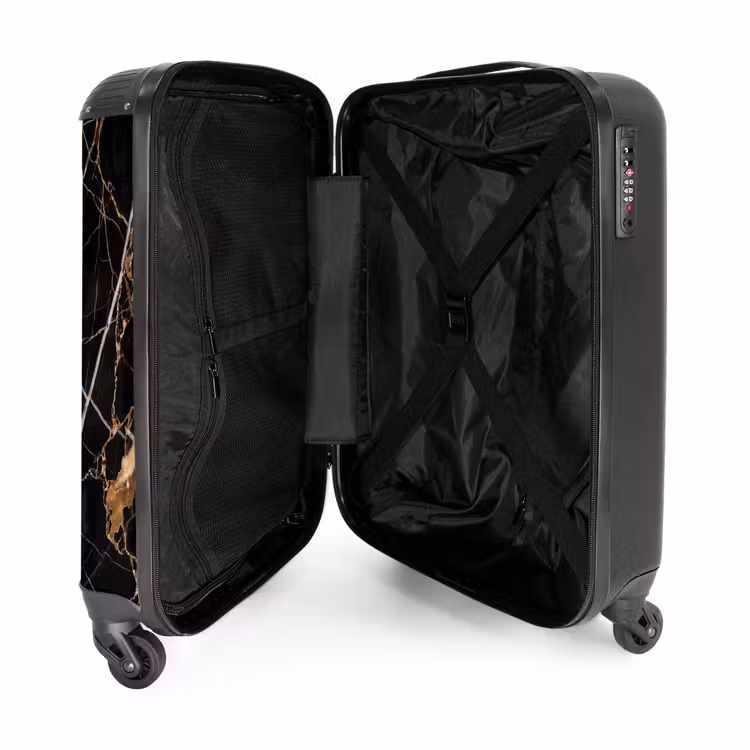 Suitcase - Veins - Marble - Gold — 3