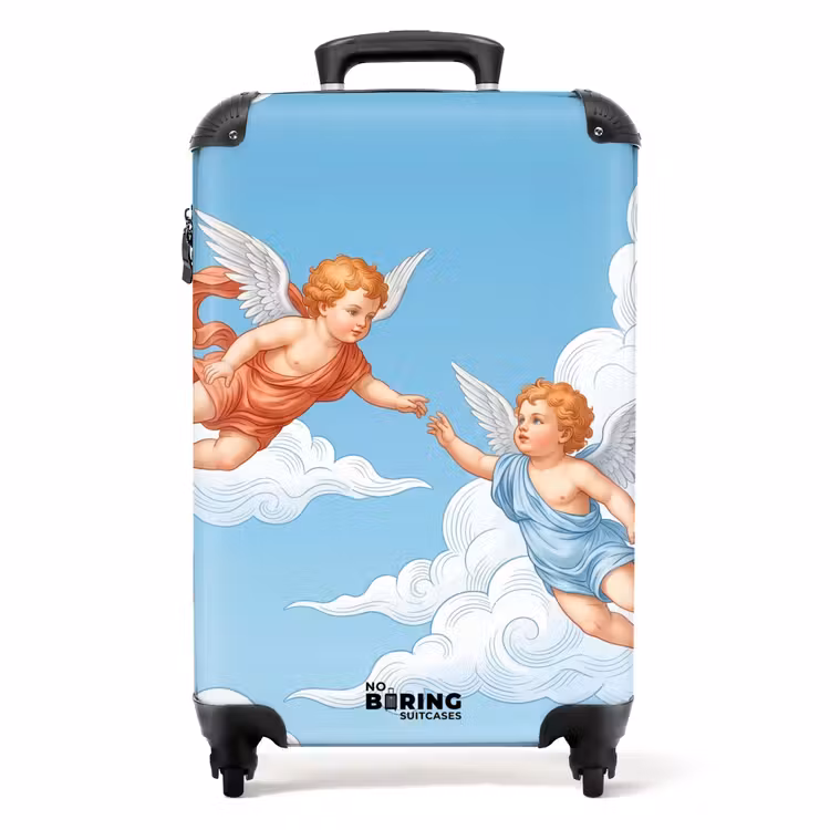 Suitcase - Angel - Flying - Classic - Blue — 1