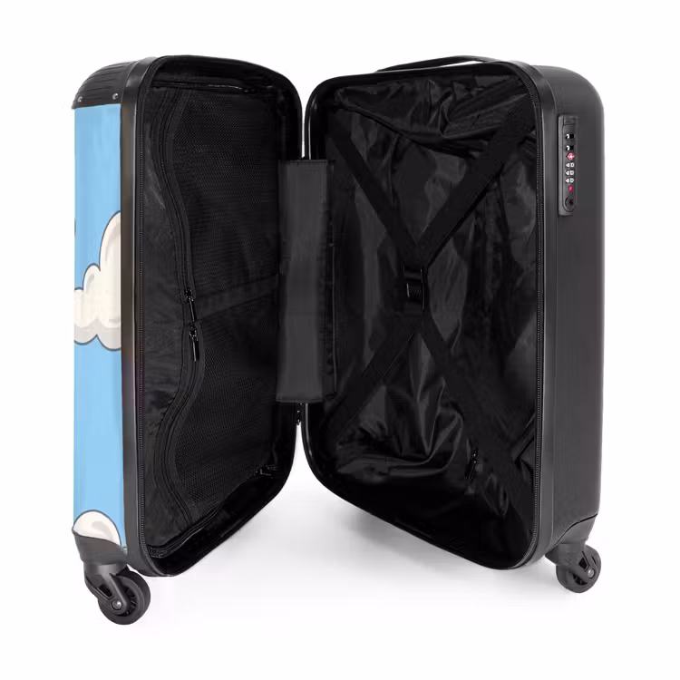 Suitcase - Cloud - Cartoon - Sky - Blue - White — 3