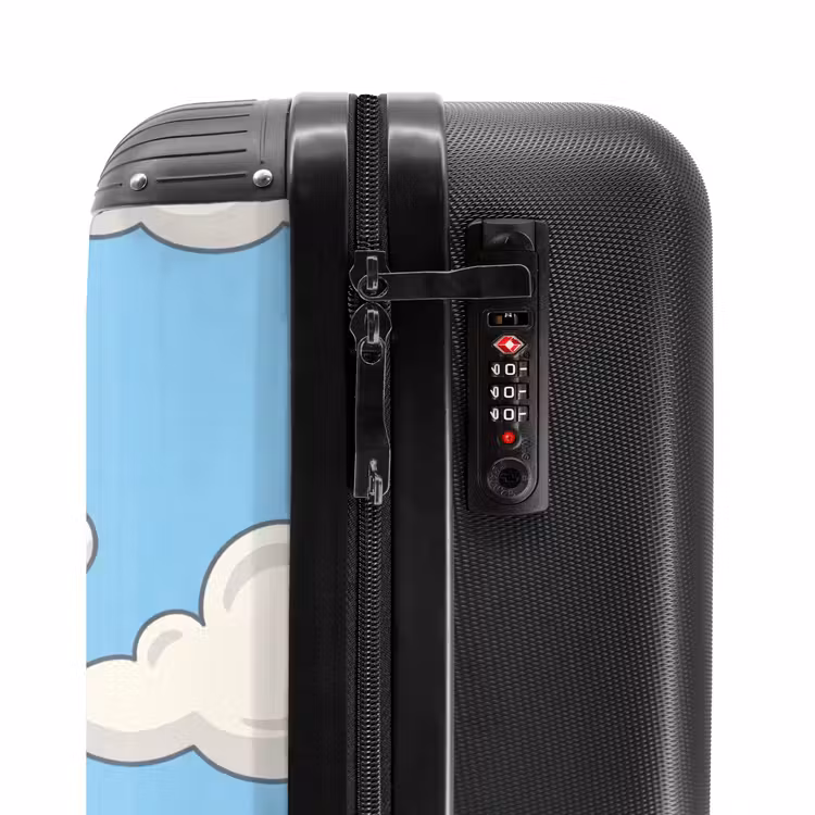 Suitcase - Cloud - Cartoon - Sky - Blue - White — 5