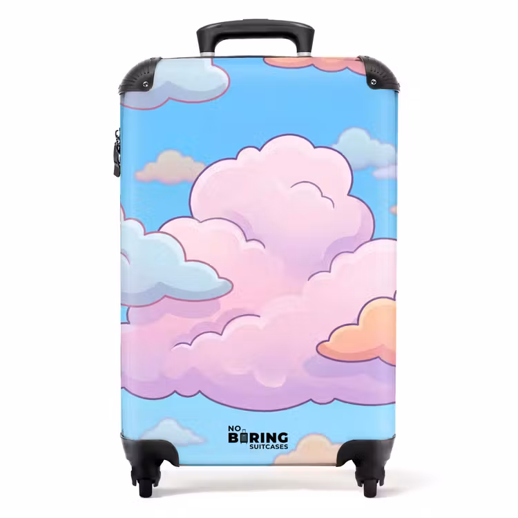 Suitcase - Cloud - Sky - Nature - Illustration - Pastel — 1