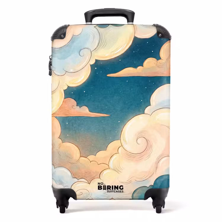 Suitcase - Cloud - Sky - Nature - Illustrative - Orange — 1