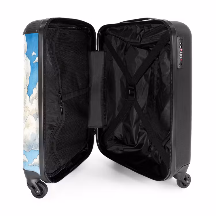 Suitcase - Clouds - Blue Sky - Nature - Modern - White — 3