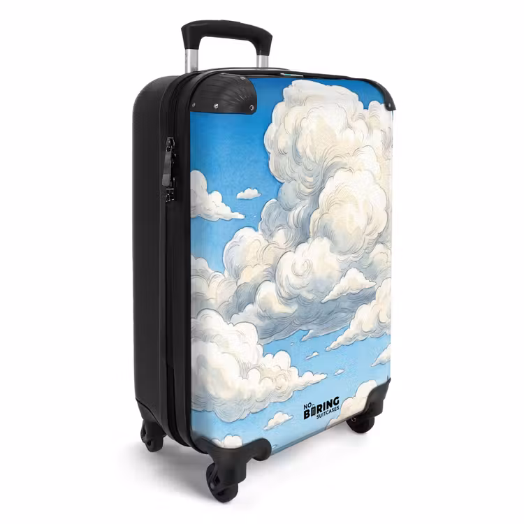 Suitcase - Clouds - Blue Sky - Nature - Modern - White — 4