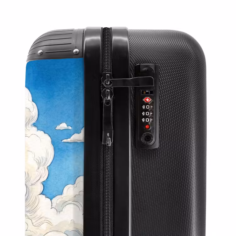 Suitcase - Clouds - Blue Sky - Nature - Modern - White — 5