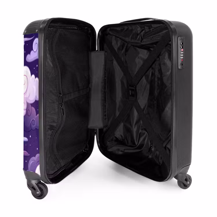 Suitcase - Clouds - Night - Nature - Abstract - Purple — 3