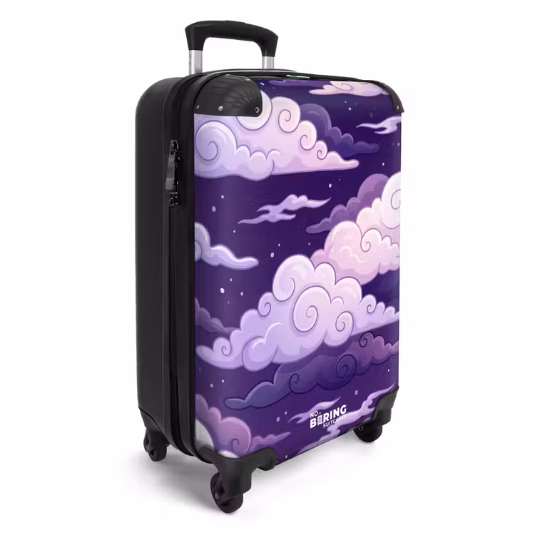 Suitcase - Clouds - Night - Nature - Abstract - Purple — 4