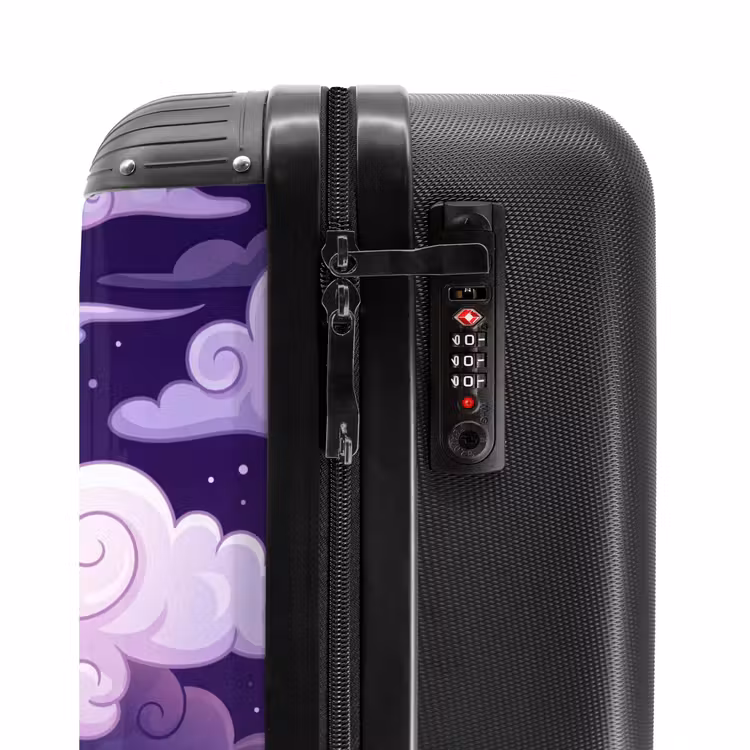 Suitcase - Clouds - Night - Nature - Abstract - Purple — 5