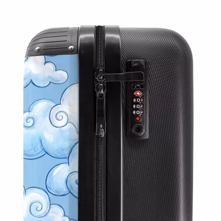 Suitcase - Clouds - Pattern - Sky - Illustration - White — 5