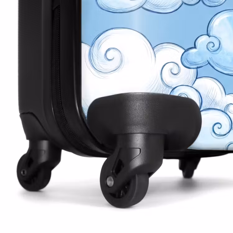 Suitcase - Clouds - Pattern - Sky - Illustration - White — 6