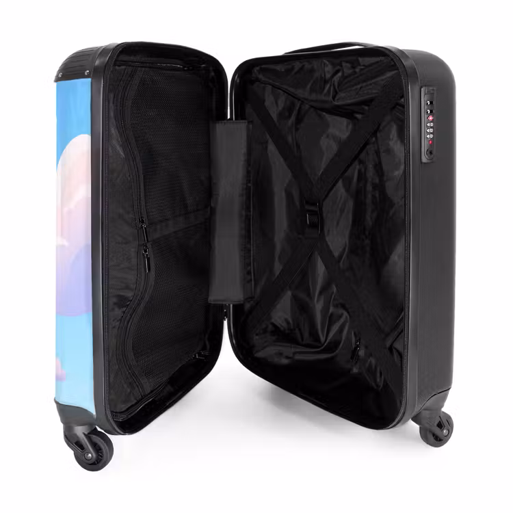 Suitcase - Clouds - Pink - Blue - Nature - Modern — 3