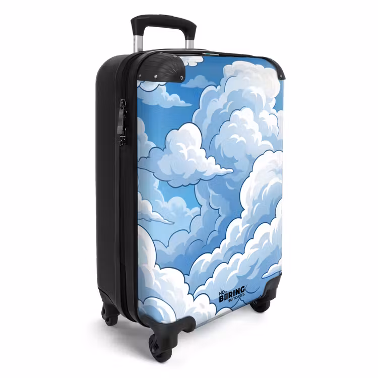 Suitcase - Clouds - Sky - Abstract - White — 4