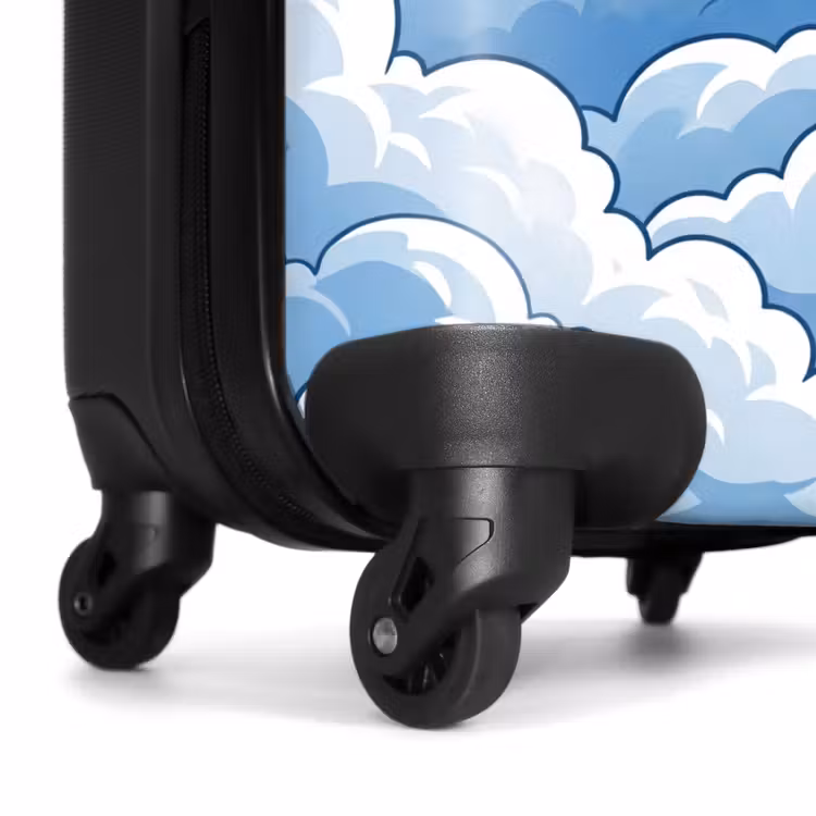 Suitcase - Clouds - Sky - Abstract - White — 6