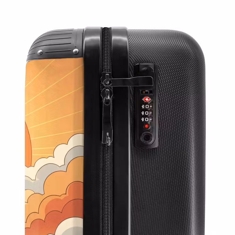 Suitcase - Mountains - Clouds - Nature - Sunrise - Orange — 5