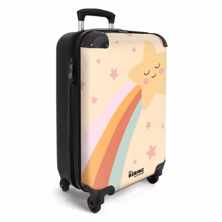 Suitcase - Star - Rainbow - Night - Illustration - Pastel — 2