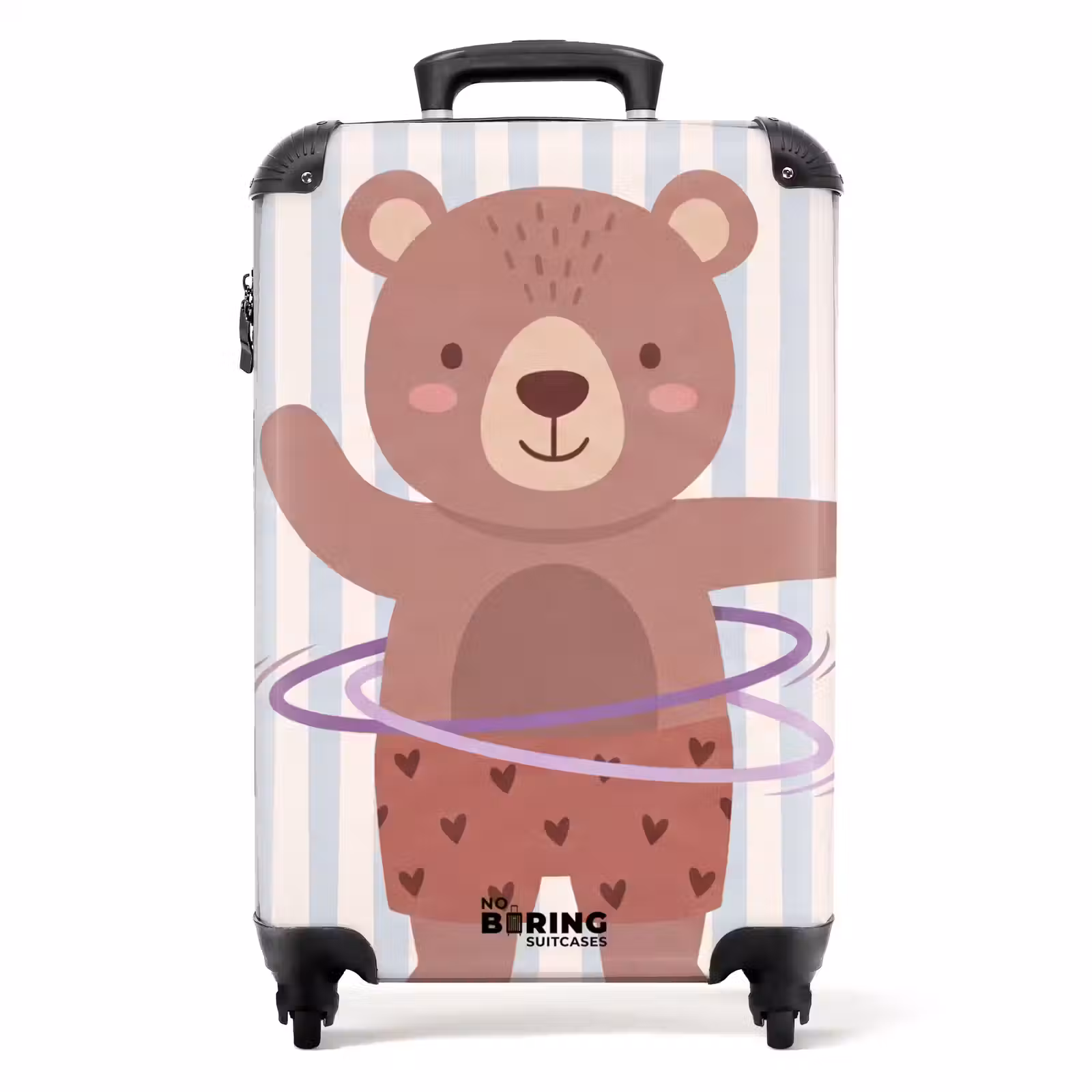 Suitcase - Bear - Hoop - Children's Room - Illustration - Brown — 1