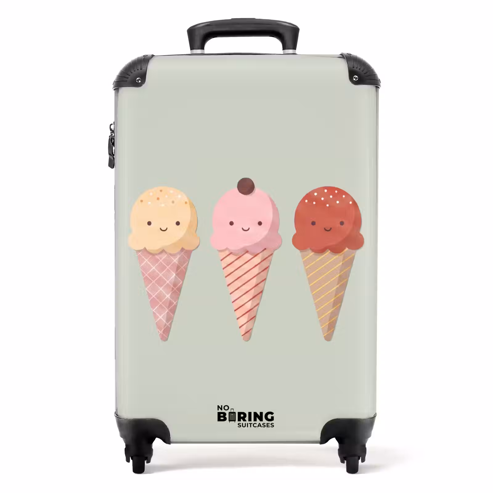 Suitcase - Ice Cream - Cones - Food - Illustration - Cheerful — 1