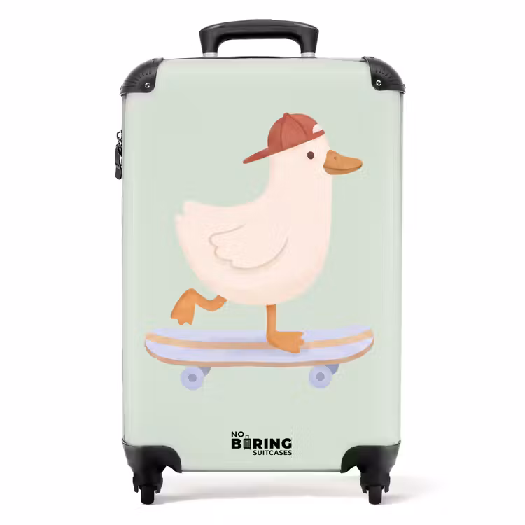 Suitcase - Bird - Skateboard - Animals - Cartoon - Playful — 1