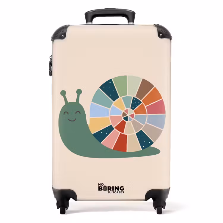 Suitcase - Animals - Snail - Colorful - Illustration — 1
