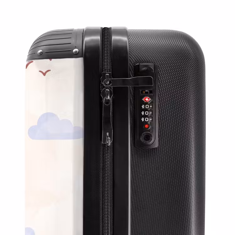 Suitcase - Hot Air Balloon - Clouds - Illustration - Soft - Children's Room — 6
