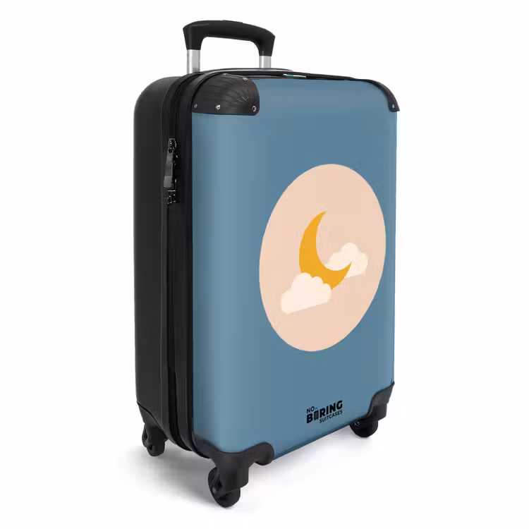 Suitcase - Moon - Clouds - Nature - Abstract - Yellow — 2