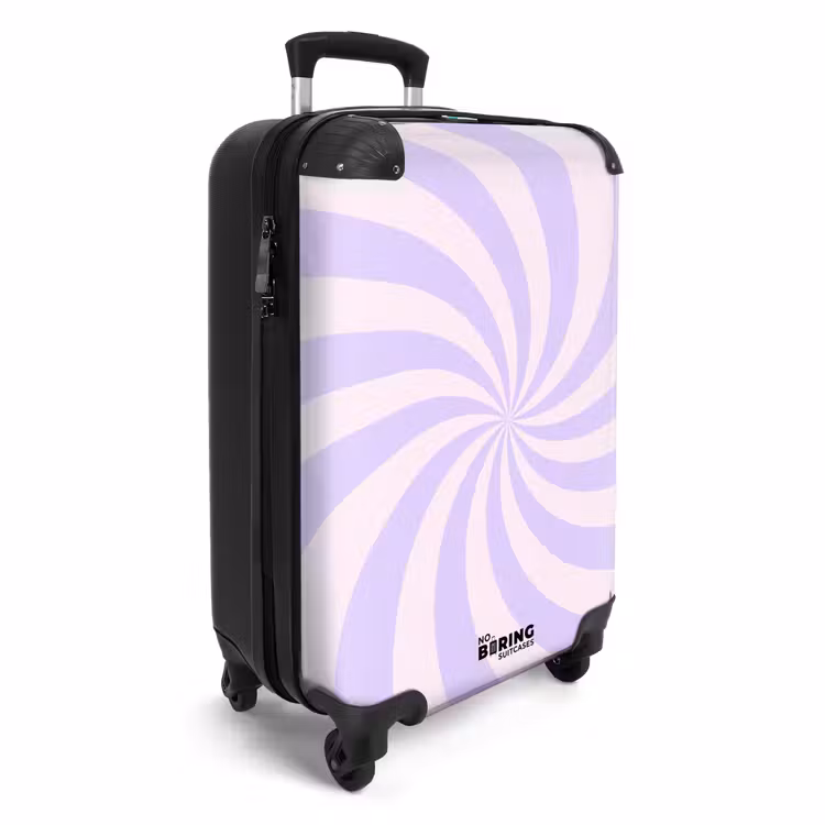Suitcase - Pattern - Spiral - Abstract - Modern - Purple - Pink — 2