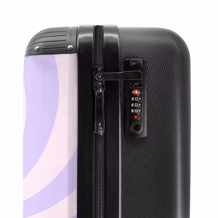 Suitcase - Pattern - Spiral - Abstract - Modern - Purple - Pink — 6