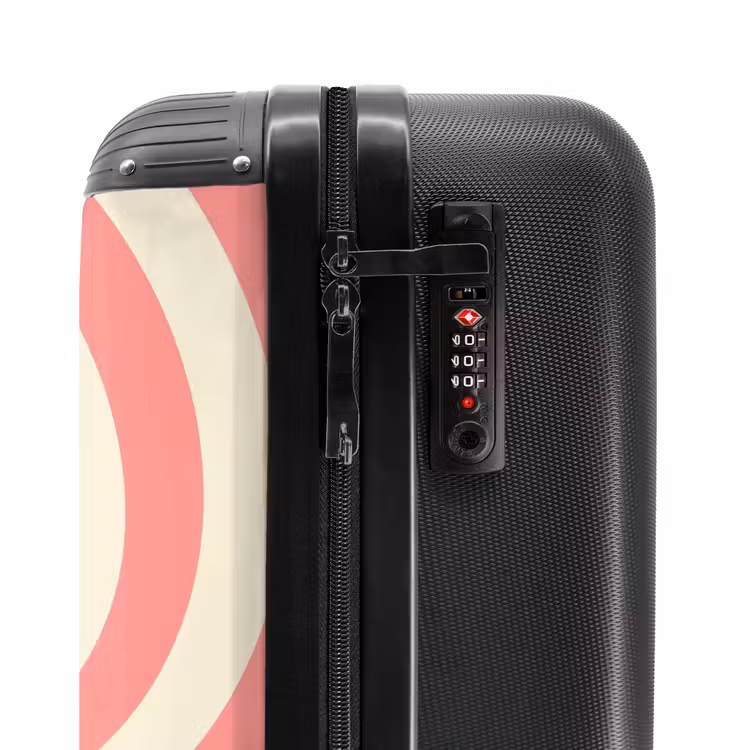Suitcase - Spiral - Pattern - Abstract - Pink - Beige — 6