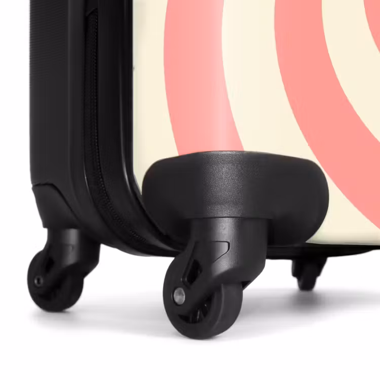 Suitcase - Spiral - Pattern - Abstract - Pink - Beige — 7