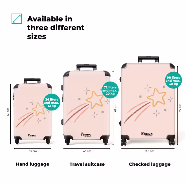 Suitcase - Star - Falling - Illustration - Pastel — 3