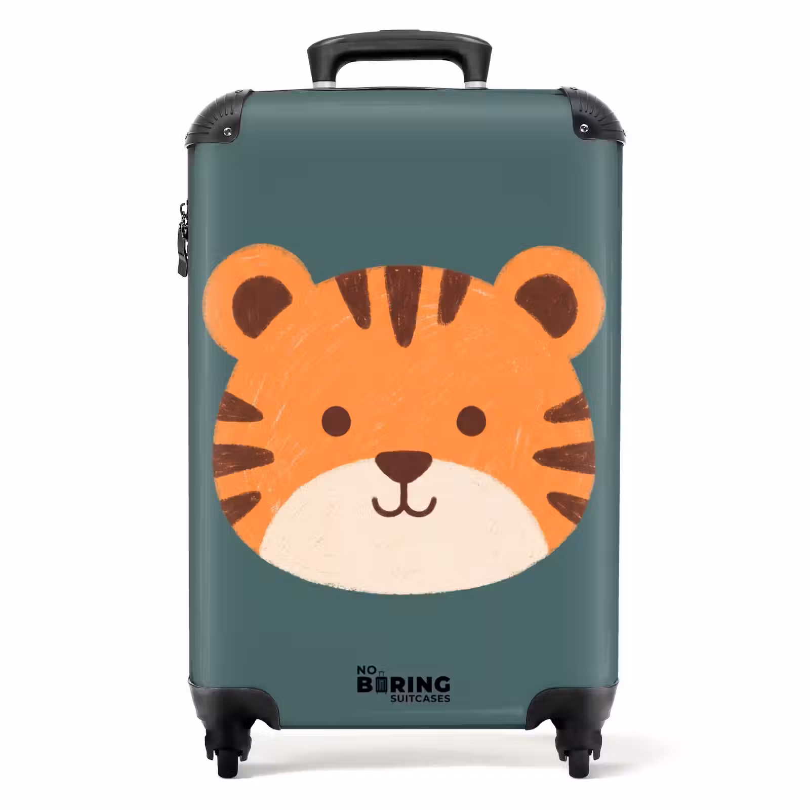 Suitcase - Animals - Head - Orange - Illustration - Modern — 1
