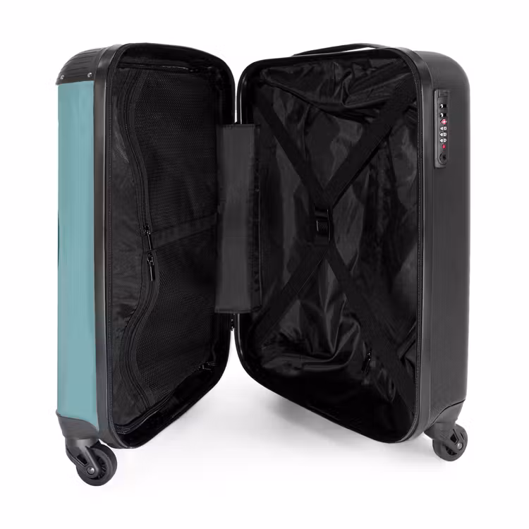 Suitcase - Soccer - Geometric - Sports - Illustration - Blue-green — 5