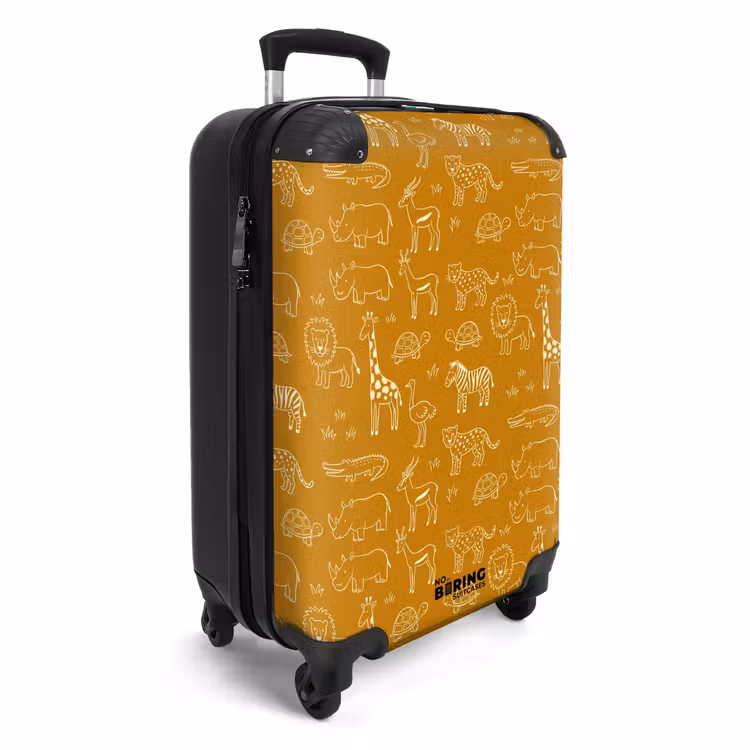 Suitcase - Animals - Safari - Pattern - Childlike - Ochre — 2