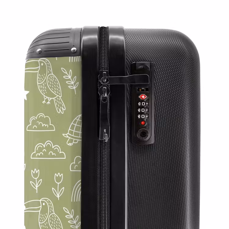 Suitcase - Animals - Pattern - Illustration - Nature - Green — 6