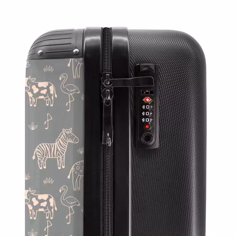 Suitcase - Animals - Safari - Pattern - Illustration - Green — 6