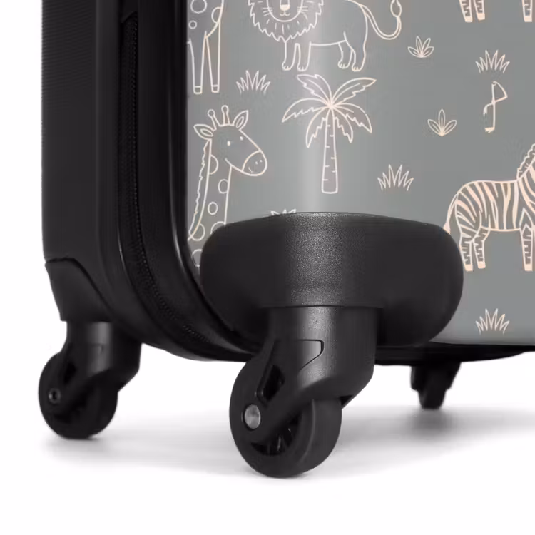 Suitcase - Animals - Safari - Pattern - Illustration - Green — 7
