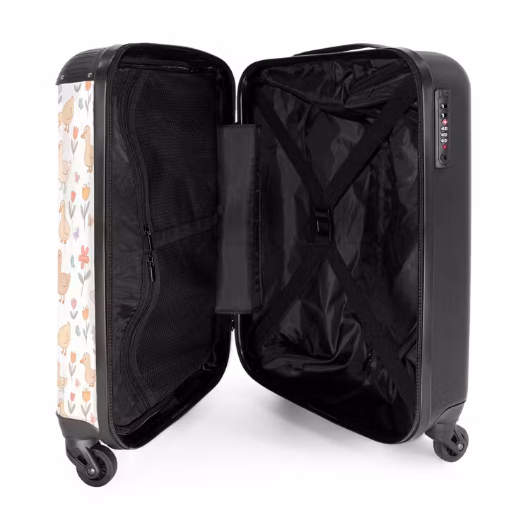 Suitcase - Birds - Flowers - Patterns - Pastel - Animals — 5