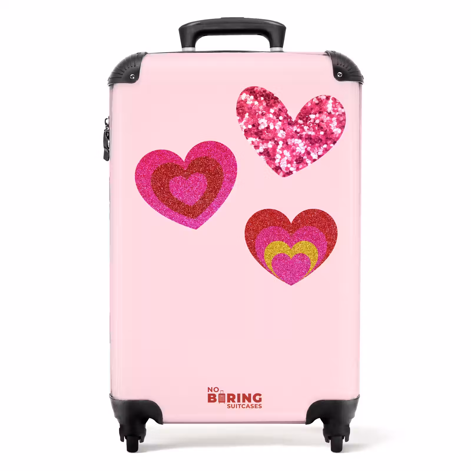 Suitcase - Hearts - Pink - Pattern — 1