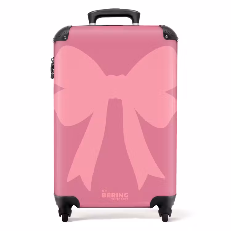 Suitcase - Bow - Pink - Classic — 1