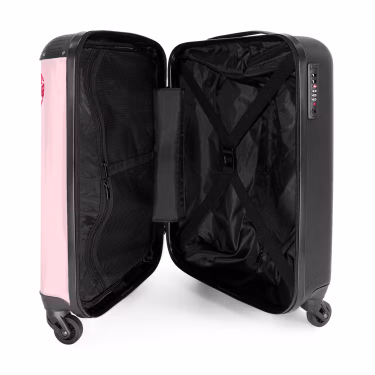 Suitcase - Hearts - Pink - Pattern — 3