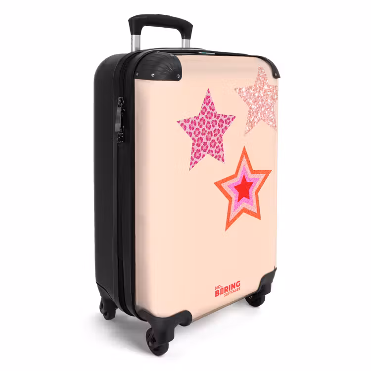Suitcase - Stars - Patterns - Pink — 4