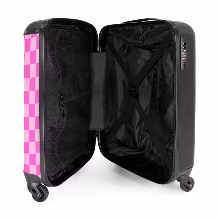 Suitcase - Chessboard Pattern - Pink - Pattern — 3