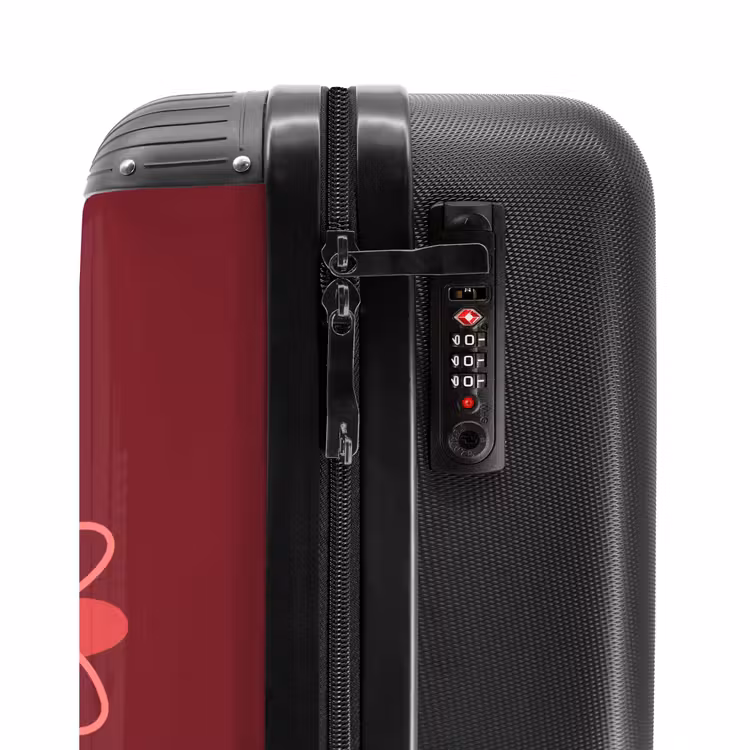 Suitcase - Flowers - Red - Pattern — 5