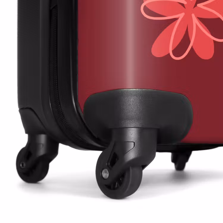 Suitcase - Flowers - Red - Pattern — 6