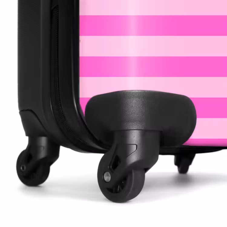 Suitcase - Pink - Horizontal Stripes - Pattern — 6