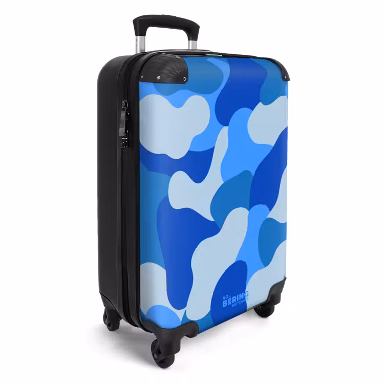Suitcase - Camouflage - Blue - Pattern — 2