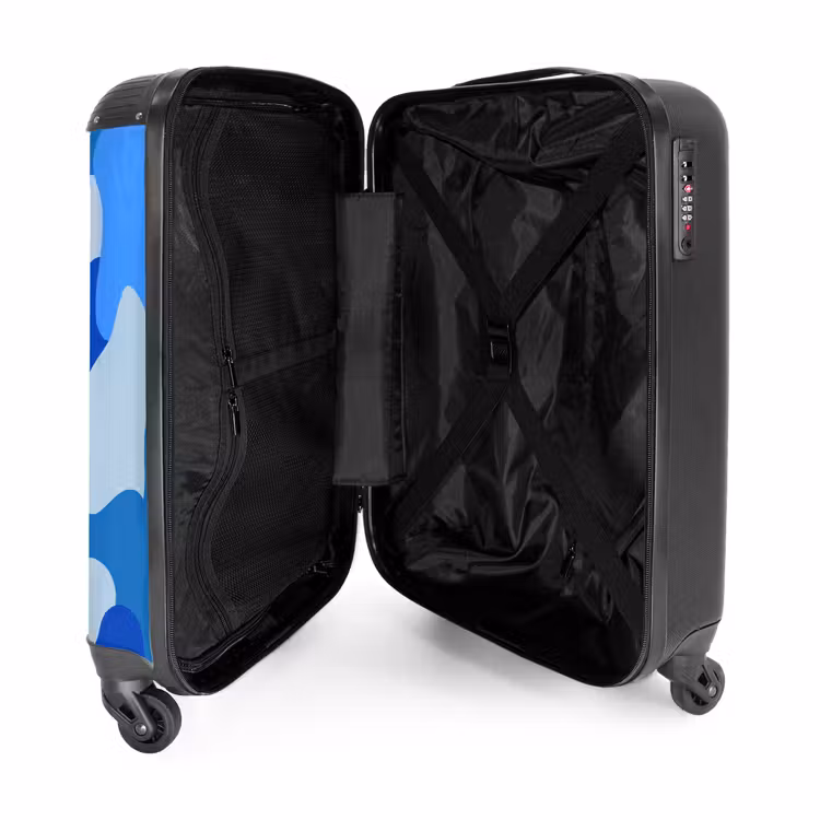 Suitcase - Camouflage - Blue - Pattern — 5