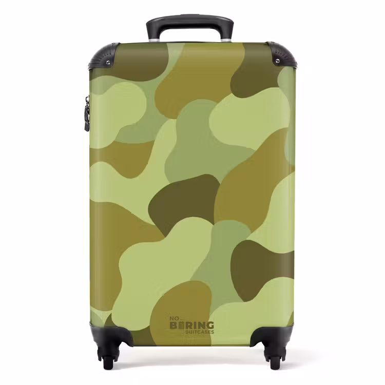 Suitcase - Camouflage - Green - Pattern — 1