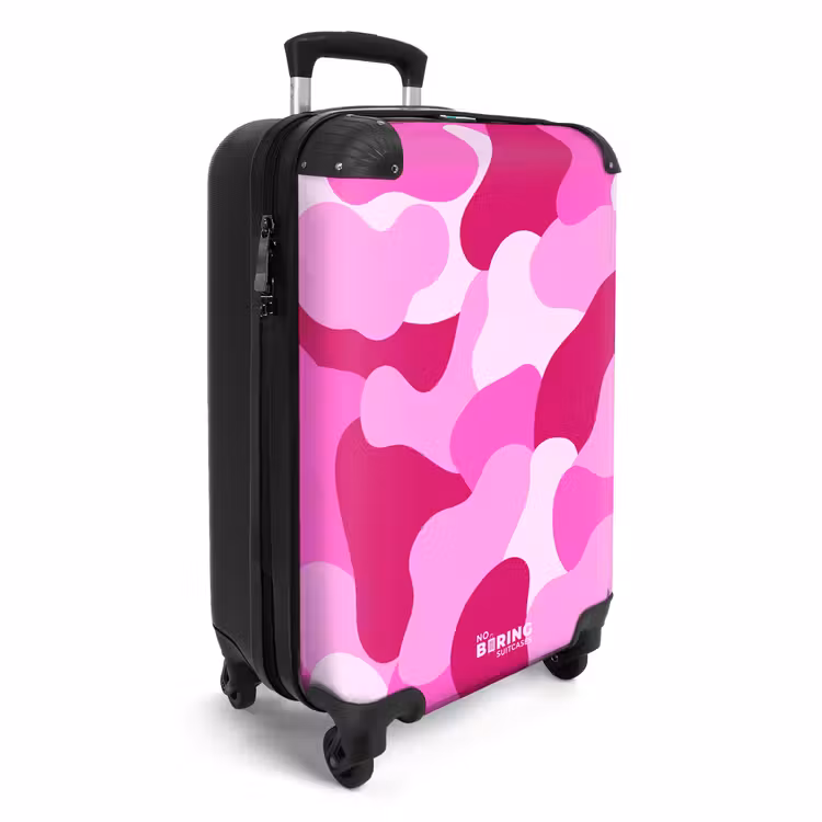 Suitcase - Camouflage - Pink - Pattern — 2