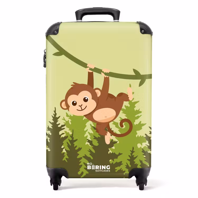 Suitcase - Monkey - Jungle - Green — 1